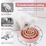 SUOXU Slow Feeder Dog Bowl Non Slip Puzzle Bowl for Small Medium Dogs view 2