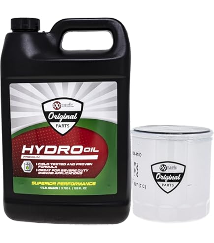Amazon.com : Exmark Hydraulic Oil 1 Gallon and Filter Kit Lazer Z