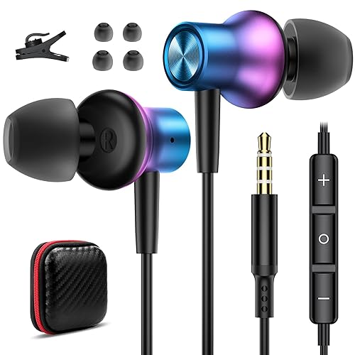 TITACUTE Wired Earbuds Jack Magnetic in-Ear Earphone Stereo