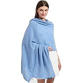 Erdenech Luxury Cashmere Wool Blend Wrap for Women, All-Season Travel Wrap Shawl, Extra Large Blanket Shawl Scarf Pashmina
