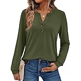 AUTOMET Womens Tops Long Sleeve Shirts Fall Fashion Clothes Henley Dressy Casual Blouses Trendy 2026