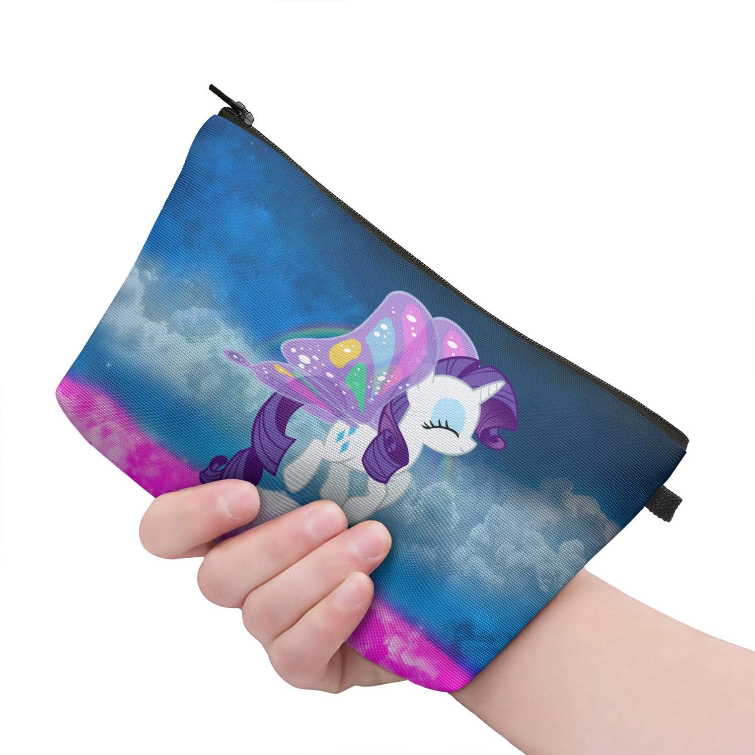 My Little Pony Butterfly Portable Makeup Bags Travel Holder Bags with Zipper.