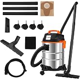 LIGO Electric Shop Vacuum 20L, with 4 Peak HP Motor, Stainless Steel Tank, 3-in-1 Multi-Function (Vacuum/Wet Pickup/Blow), Art No. MWW806-20L