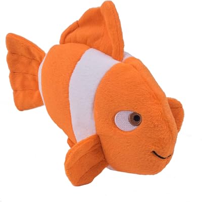 Petface Seriously Strong Plush and Rubber Fish Dog Toy Orange