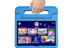 VNEIMQN Tablet for Kids, 10 Inch Kids Tablet, 4GB+64GB Android 13, 8-Core CPU, WiFi 6, 12H Battery, Parental Control 1280 * 800 HD Display Cameras, Blue