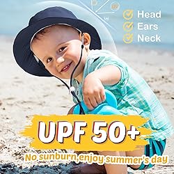 2-Pack Baby Sun Hat Kids Summer UPF 50+ Toddler