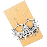 Antique Silver Filigree Dangle on Sterling Silver Earrings Women Handmade Sundance Dreams Designs Boho