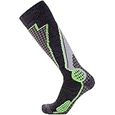 Pure Athlete High Performance Wool Ski Socks - Thermal Warm Merino Wool OTC Sock, Men Women