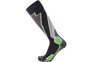 Pure Athlete High Performance Wool Ski Socks - Thermal Warm Merino Wool OTC Sock, Men Women