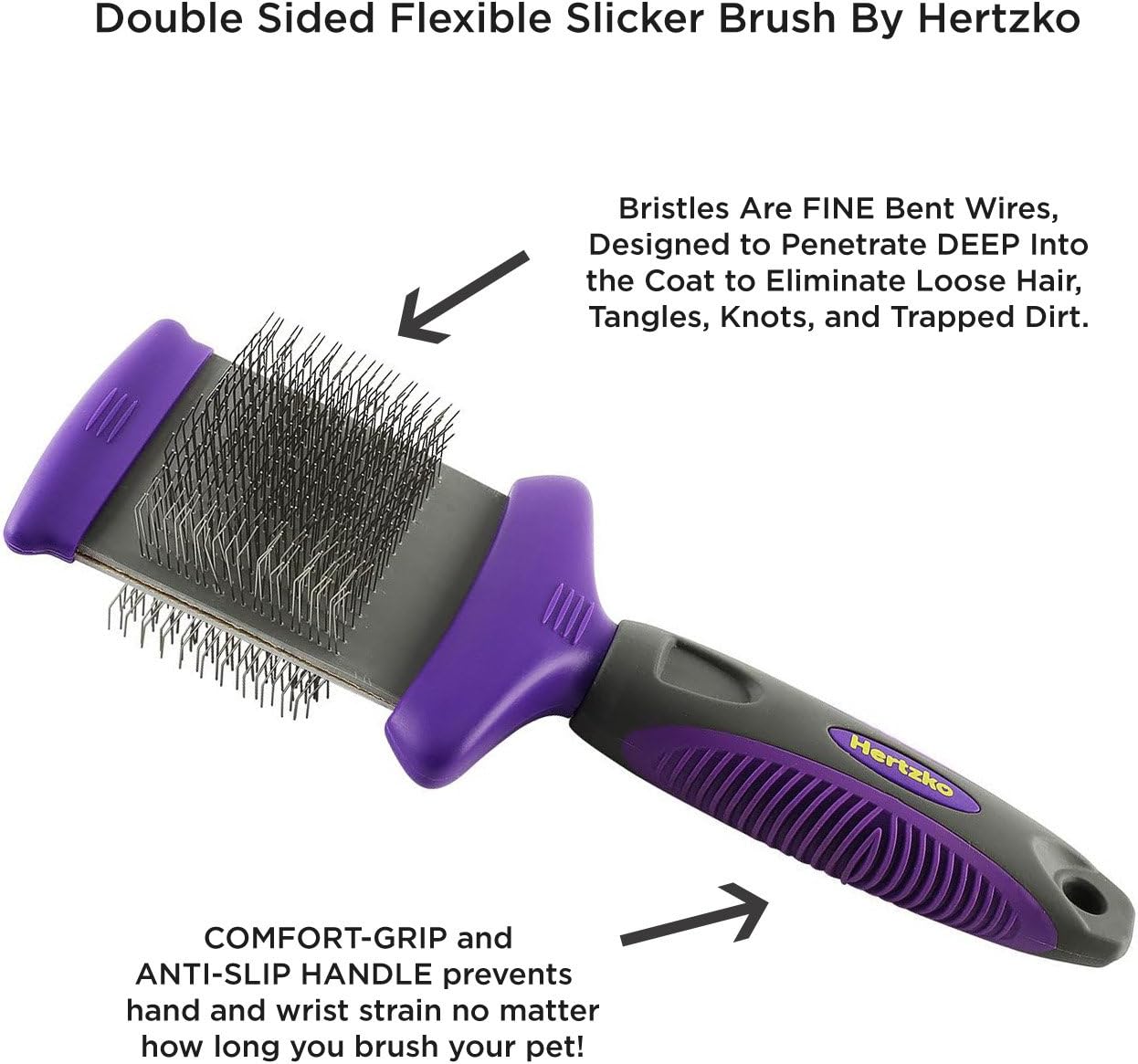 double sided slicker brush