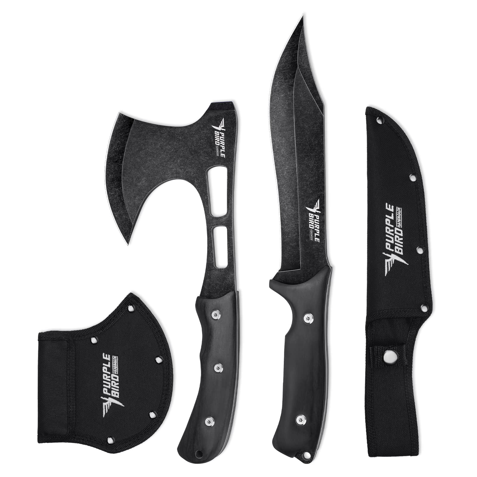 Mua PURPLEBIRD Camping Axe Outdoor Knife Set, Fixed Hunting Knife