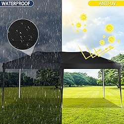 TOOLUCK 10x20 Pop Up Canopy Tent with 4 Sidewalls