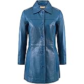 Leather Artist Women’s Lambskin Leather Car Coat – Classic 3/4 Length Style Overcoat