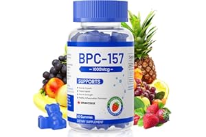 BPC 157 Peptide Gummy candy, supports muscle growth, tissue repair, strength, non-GMO, gluten-free, 60 Gummy candy