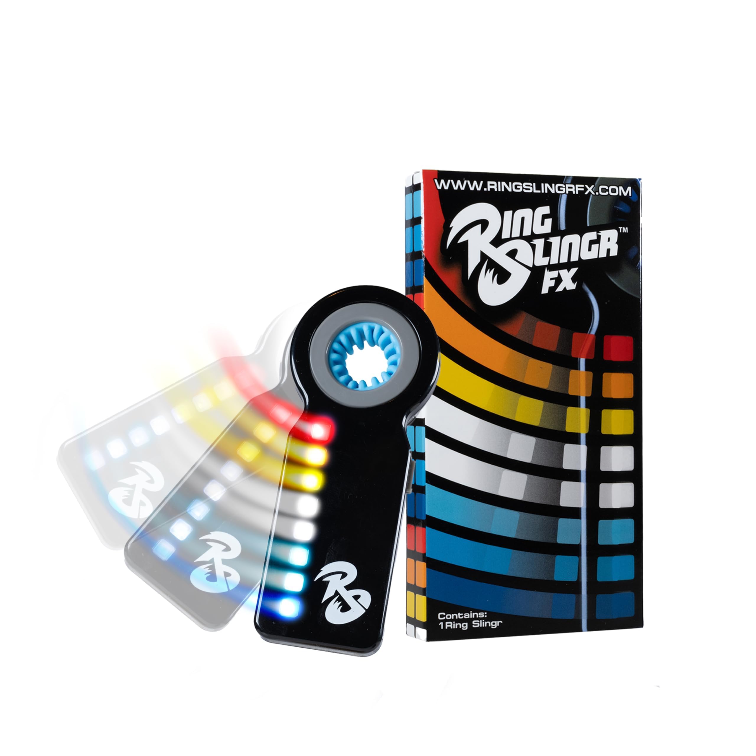 RingSlingr Light Up Fidget Spinner with 4 LED Modes, Unique Glow in The Dark Fidget Toys for Adults, Teens, and Kids