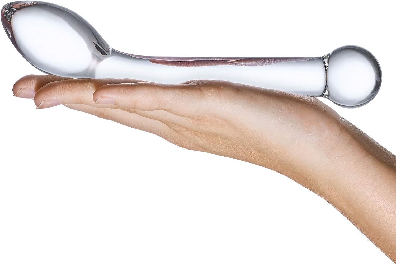 Glas Slimline G-Spot Dildo, Transparent, 8-Inch - Image 5