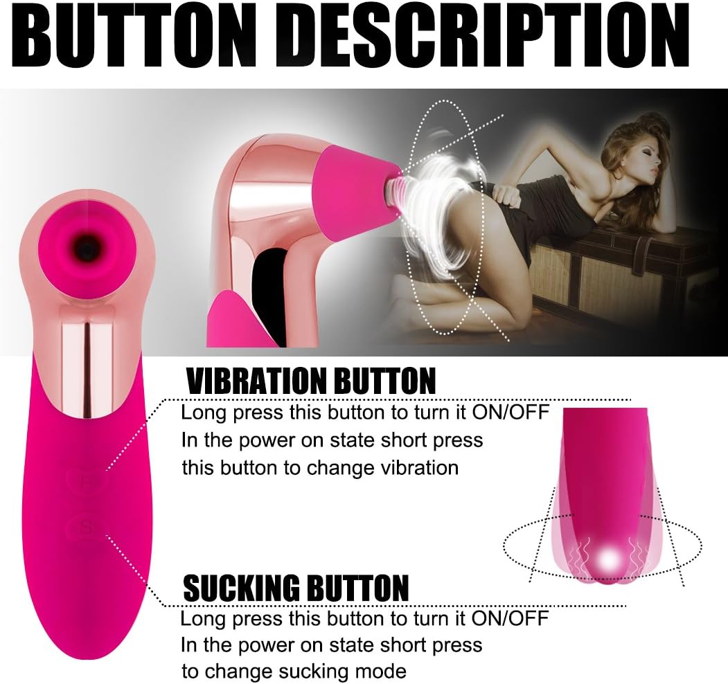 Silicone Suction Stimulàtôr Vibratior V-ágíñál G -S-Potter Vibrant Her Pleasure Vî-brátọr Toy for Women Multi-Speed Clịtorạls Sụcking St`ímulator Vib~rantór USB Rechargeable