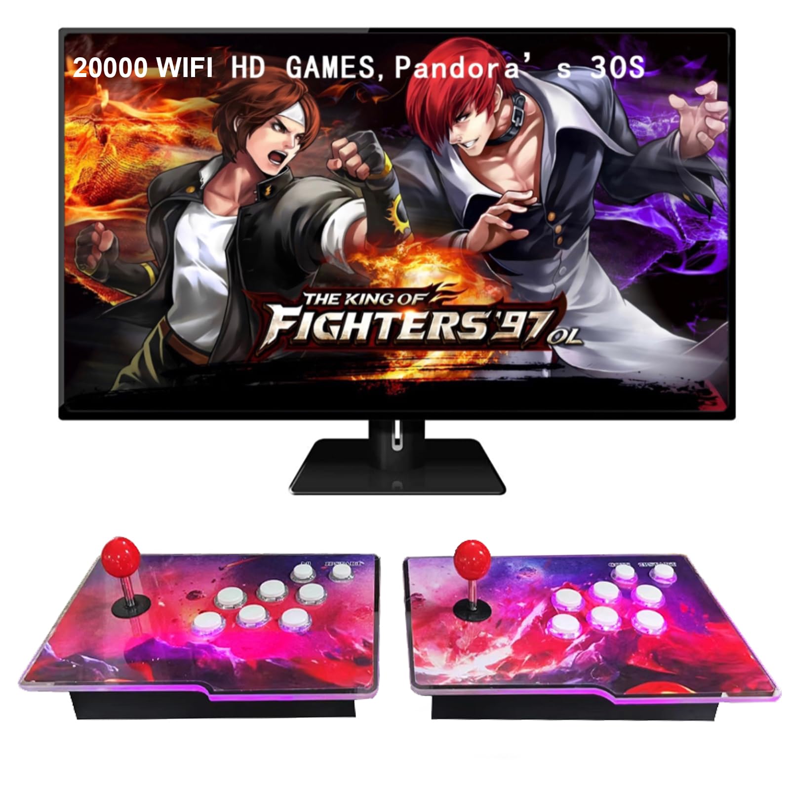 Photo 1 of ?36800 Games in 1? Separate 3D WiFi Pandora's Box, Separate 2 in 1 Classic Arcade Game Console, 2 Joysticks, Support 3D, 1280x720 Full HD, Search/Save/Hide/Pause Game up to 4 Players