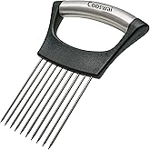 Cooswai Stainless Onion Holder Slicer - Upgrade Chopper Slicing Tool, Food Slicer Assistant 1PC