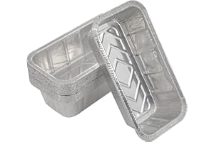 Waytiffer Loaf Pans [25 Pack] 2Lb Heavy Duty Disposable Aluminum Foil Premium Bread Tins Standard Size - 8.5" X 4.5" X 2.5" Perfect for Homemade Cakes & Breads