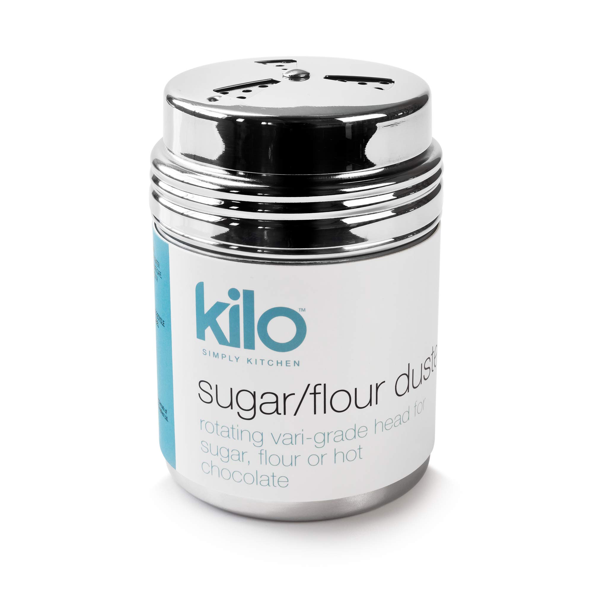 Kilo N106 3-in-1 Flour/Sugar Sifter, 18/8 Stainless Steel