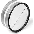 neverest® RKI 8 inch Professional Backdraft Damper Stainless Round Steel Inline Spring Loaded Durable for Dryer Duct - Fits Only with Metal Ducts