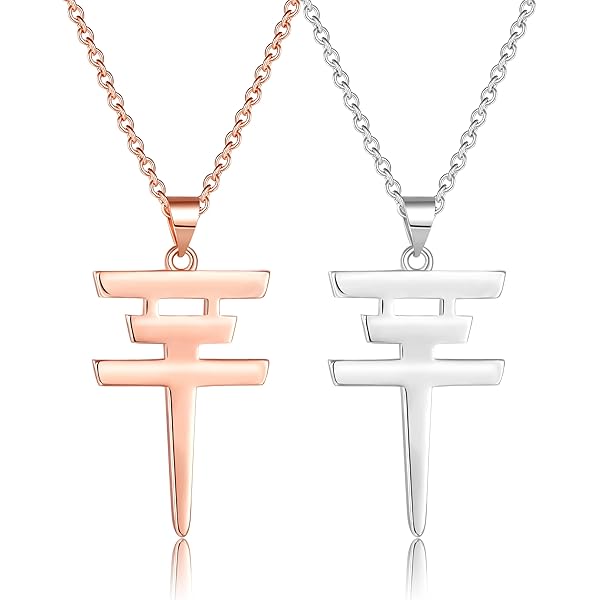 ZENRUIMING 2 Tokyo Hotel Keychains, Stainless Steel, Gold+Steel