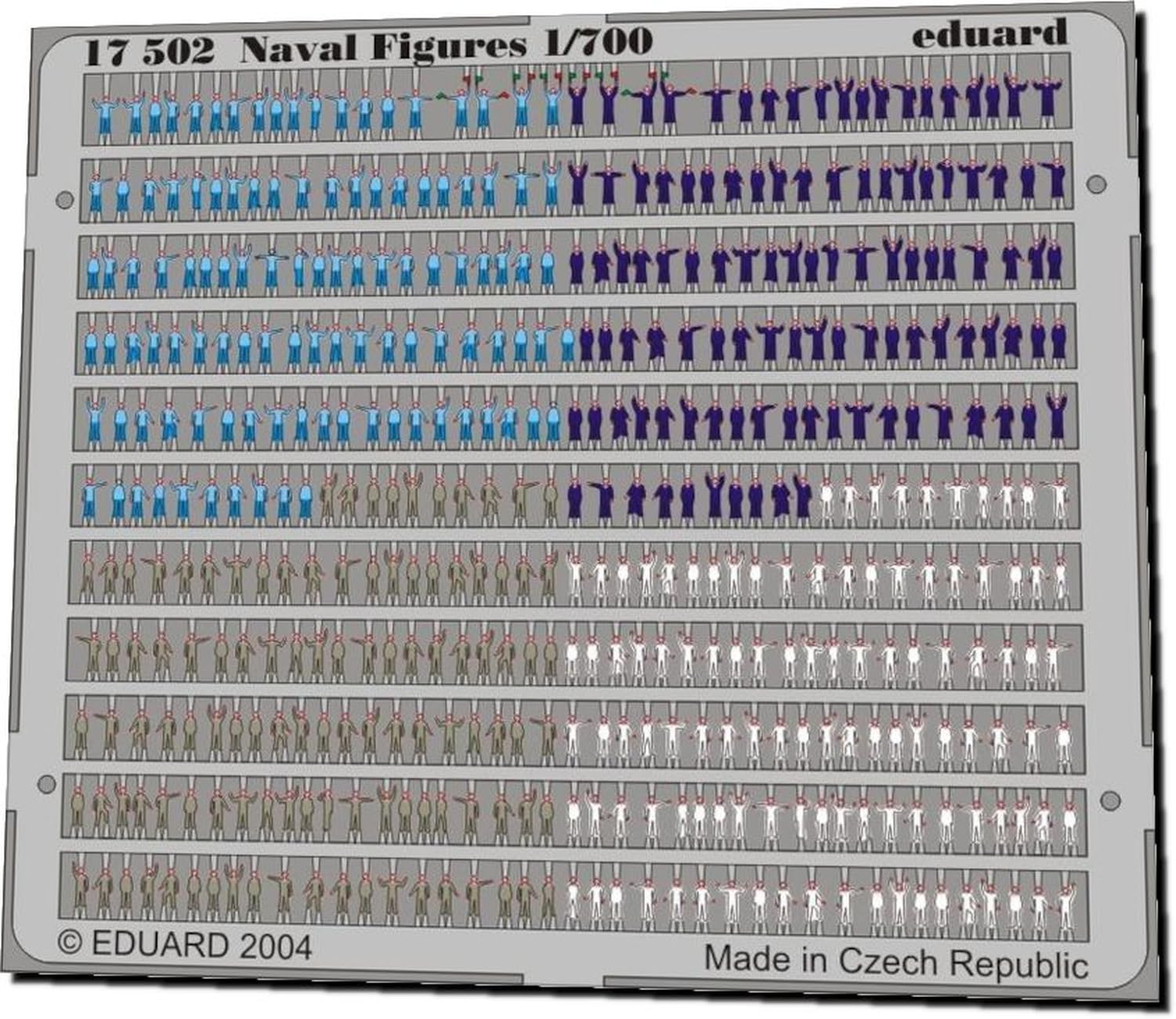Eduard Accessories 17502 Model Making Accessories Marine Figures Painted Photo Etching Set