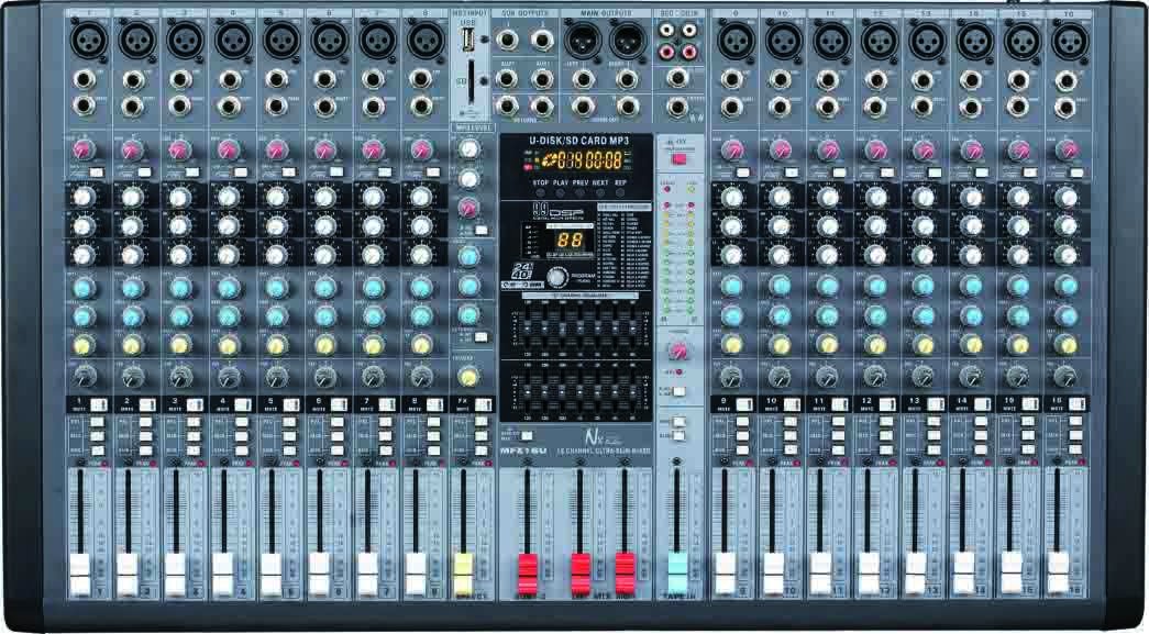 Nx Audio Proton MFX16U Live Sound 16Ch Mixer Amazon.in Musical