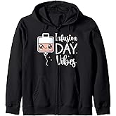 IV Infusion Day Spoonie Chronic Illness Therapy MS Sclerosis Zip Hoodie, Small, Black