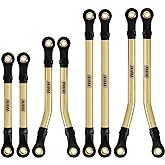 INJORA Brass High Clearance Links Set for TRX4M Bronco Defender 1/18 RC Crawler Upgrade Parts, 38g (4M-20)
