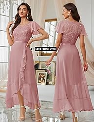 BeryLove Sequin Formal Dresses for Women Flutter