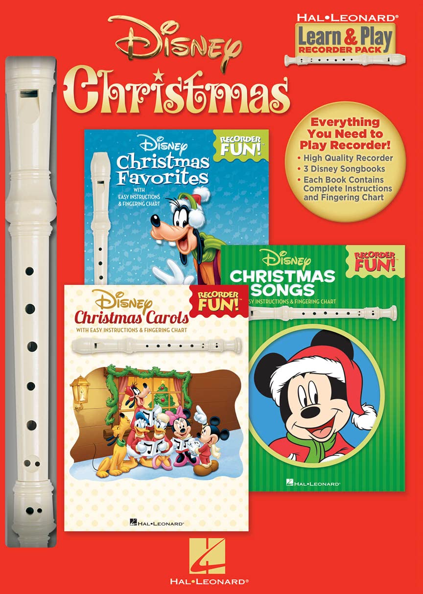 Disney Christmas: Learn & Play Recorder Pack: Learn & Play Recorder Pack (3 Books and the Instrument Included