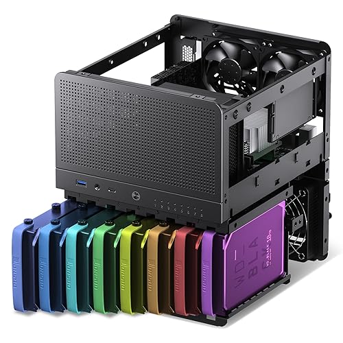 JONSBO N3 Mini-ITX NAS PC Chassis, ITX Computer Case, 8HHD+1-SSDD