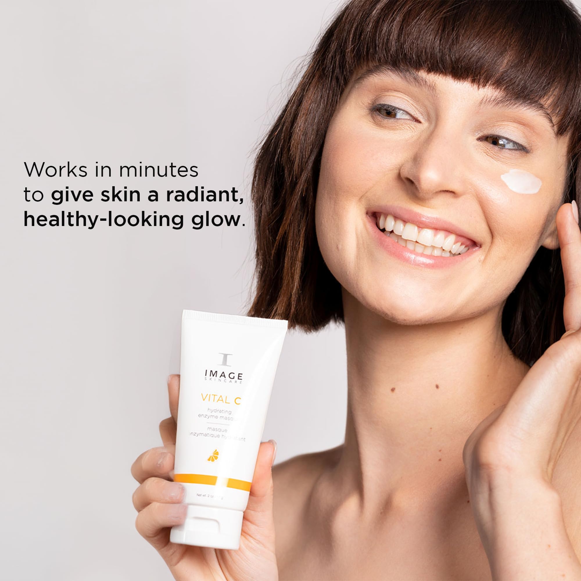 IMAGE Skincare, VITAL C Hydrating Enzyme Masque, Brightening Facial Mask with Vitamin C and Hyaluronic Acid, 2 oz