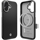 Spigen for iPhone 17 Case, Enzo Aramid T MagFit [Camera Control Button] [Compatible with MagSafe] - Black Silver