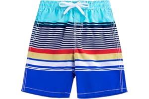 Kute 'n' Koo Boys Swim Trunks, Quick Dry Boys Boardshorts, Boys Bathing Suit Sizes from 2T to 18/20
