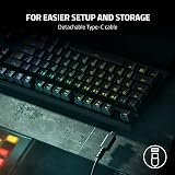 Razer Huntsman V2 Tenkeyless Purple Switch Optical Keyboard US Layout Black view 6
