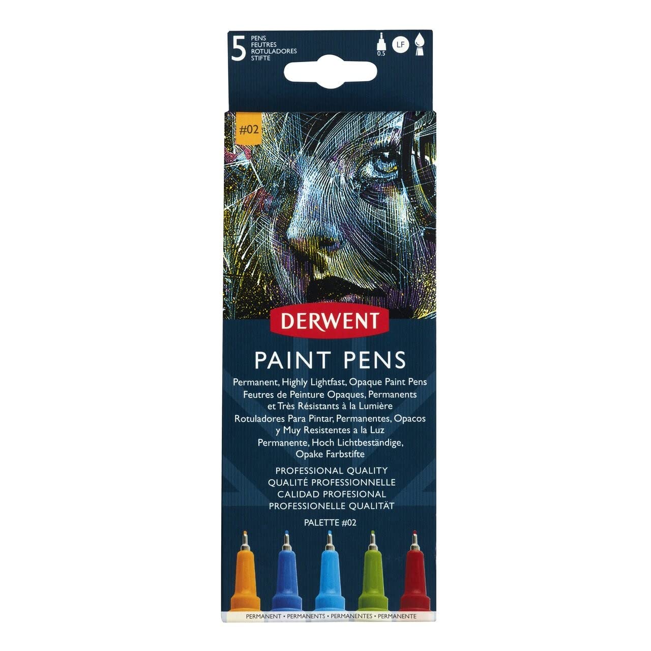 Derwent Paint Pen Palette #2, UADPP2 Multicoloured, One Size, 2305519