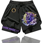 CROWN Anime Compression Shorts - Breathable Stretch Gym Short with Pockets