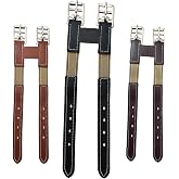 Majestic Ally Leather Girth Extender with Heavy-Duty Elastics, Durable, Flexible