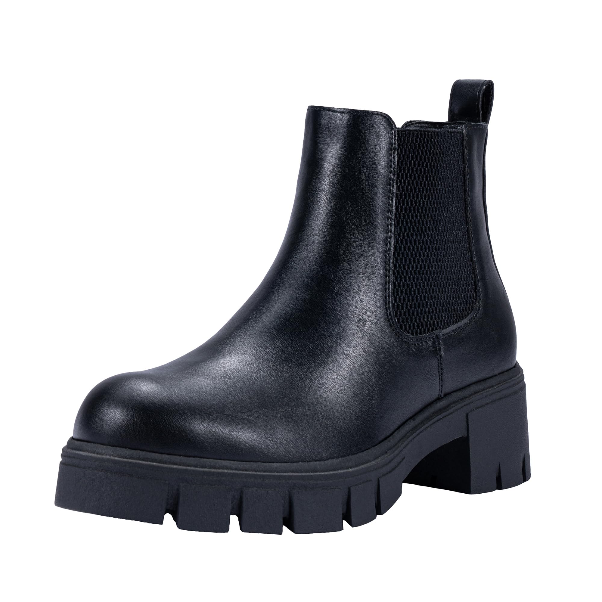 Brown Boots COZZY GIRL Georgie Women Chelsea Boots Elastic Side