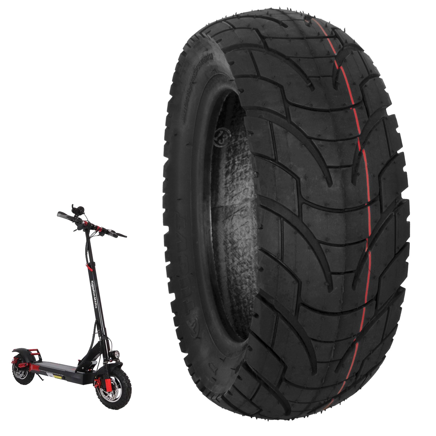 M365Lyon - 80/65-6 Electric Scooter Tyre - Compatible with Kugoo M4 Pro, Zero 10X, Dualtron VICTOR LUXURY EAGLE, Speedway 4, Kukirin G3 pro - Radial - 255x80 – 10x3.0 (1 Tyre)