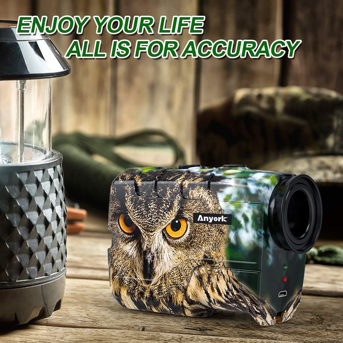 Anyork Rechargeable 1000 Yards Hunting Range Finder, Water Resistant Wild Coma Rangefinder for Shooting, 6X Magnification Laser Rangefinder with Scan, Gift Package : Sports & Outdoors