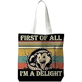 JINYO Dog cat Canvas Tote Bag, animal Tote Bags for Women