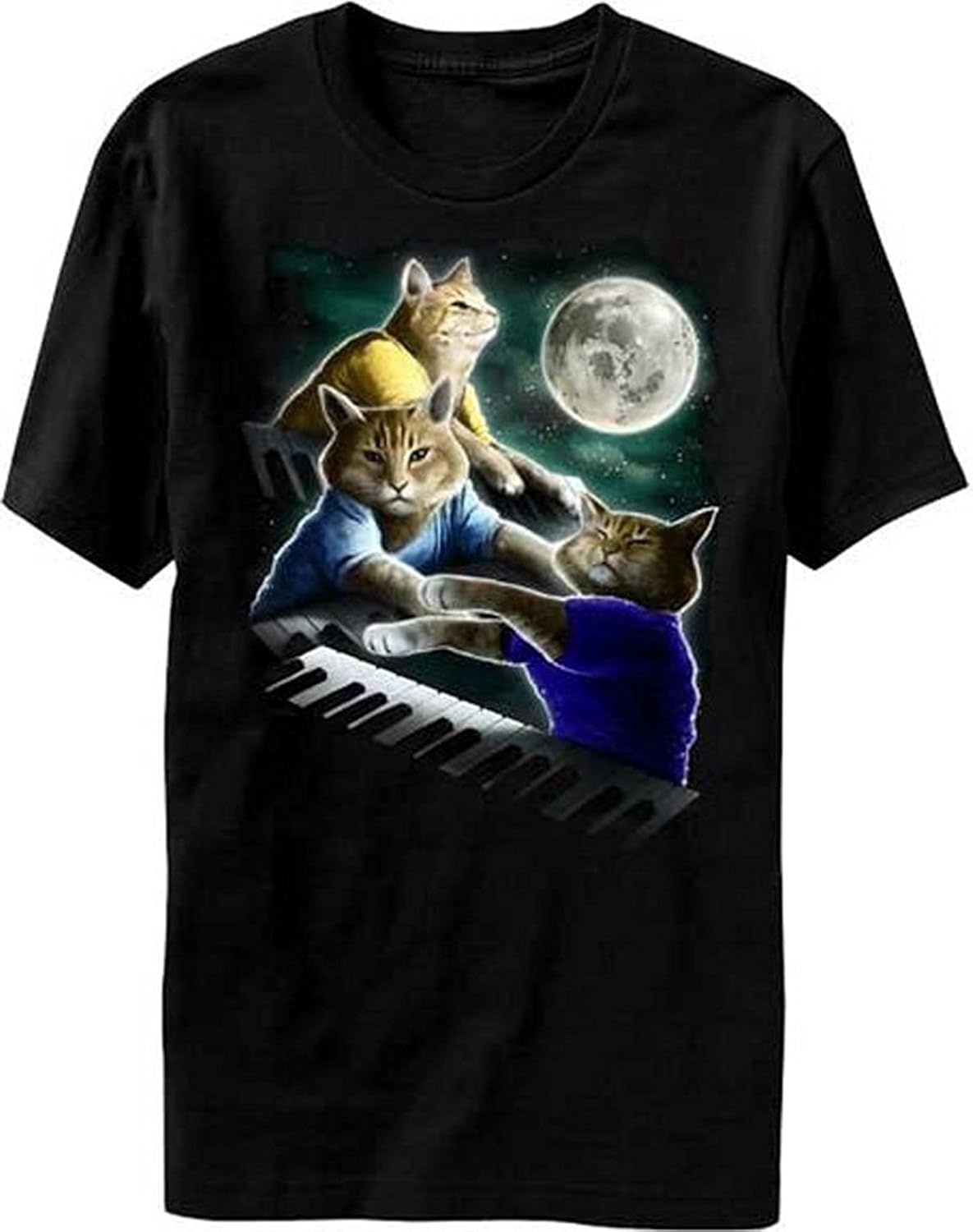 Top Tshirt Keyboard Cat Moon S T Shirt Seknovelty