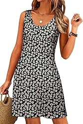 LUXVEER Womens Summer Dresses 2025 Floral Printed