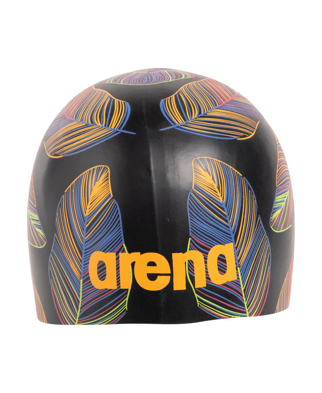 arena Unisex Adult Poolish Molded Swim Cap for Training and Racing, 100% Silicone, One Size, Falling Leaves