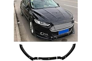 NINTE Front Lip Fit for 2013-2016 Ford Fusion/Mondeo Gloss Black Bumper Spoiler Splitter 3 pcs