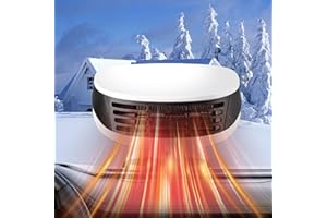 KREVI Car Heater Car Heater That Plugs into Cigarette Lighter Portable car Heater portable heater for car Portable car Heater and defroster 360Degree Rotary Base /12V